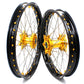 KKE 21 & 19 MX Dirt Bike Rims For SUZUKI RM125 2001-2007 RM250 2008 Gold Nipple