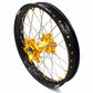 KKE 21 & 19 MX Dirt Bike Rims For SUZUKI RM125 2001-2007 RM250 2008 Gold Nipple