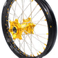 KKE 21 & 19 MX Dirt Bike Rims For SUZUKI RM125 2001-2007 RM250 2008 Gold Nipple