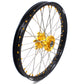 KKE 21 & 19 MX Dirt Bike Rims For SUZUKI RM125 2001-2007 RM250 2008 Gold Nipple