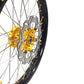 KKE 21 & 19 MX Dirt Bike Rims For SUZUKI RM125 2001-2007 RM250 2008 Gold Nipple