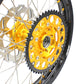 KKE 21 & 19 MX Dirt Bike Rims For SUZUKI RM125 2001-2007 RM250 2008 Gold Nipple