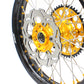 KKE 21 & 19 MX Dirt Bike Rims For SUZUKI RM125 2001-2007 RM250 2008 Gold Nipple