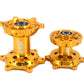 KKE CNC Gold Front & Rear Hubs Set For SUZUKI RM125 1996-2007 RM250 1996-2008