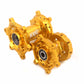 KKE CNC Gold Front & Rear Hubs Set For SUZUKI RM125 1996-2007 RM250 1996-2008