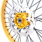 KKE 21 & 19 MX Gold Wheels for Suzuki RM125 RM250 1996-2000 Black Spoke
