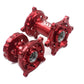 KKE CNC Red Front & Rear Hubs Set For SUZUKI RMZ250 2007-2024 RMZ450 2005-2024