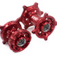 KKE CNC Red Front & Rear Hubs Set For SUZUKI RMZ250 2007-2024 RMZ450 2005-2024