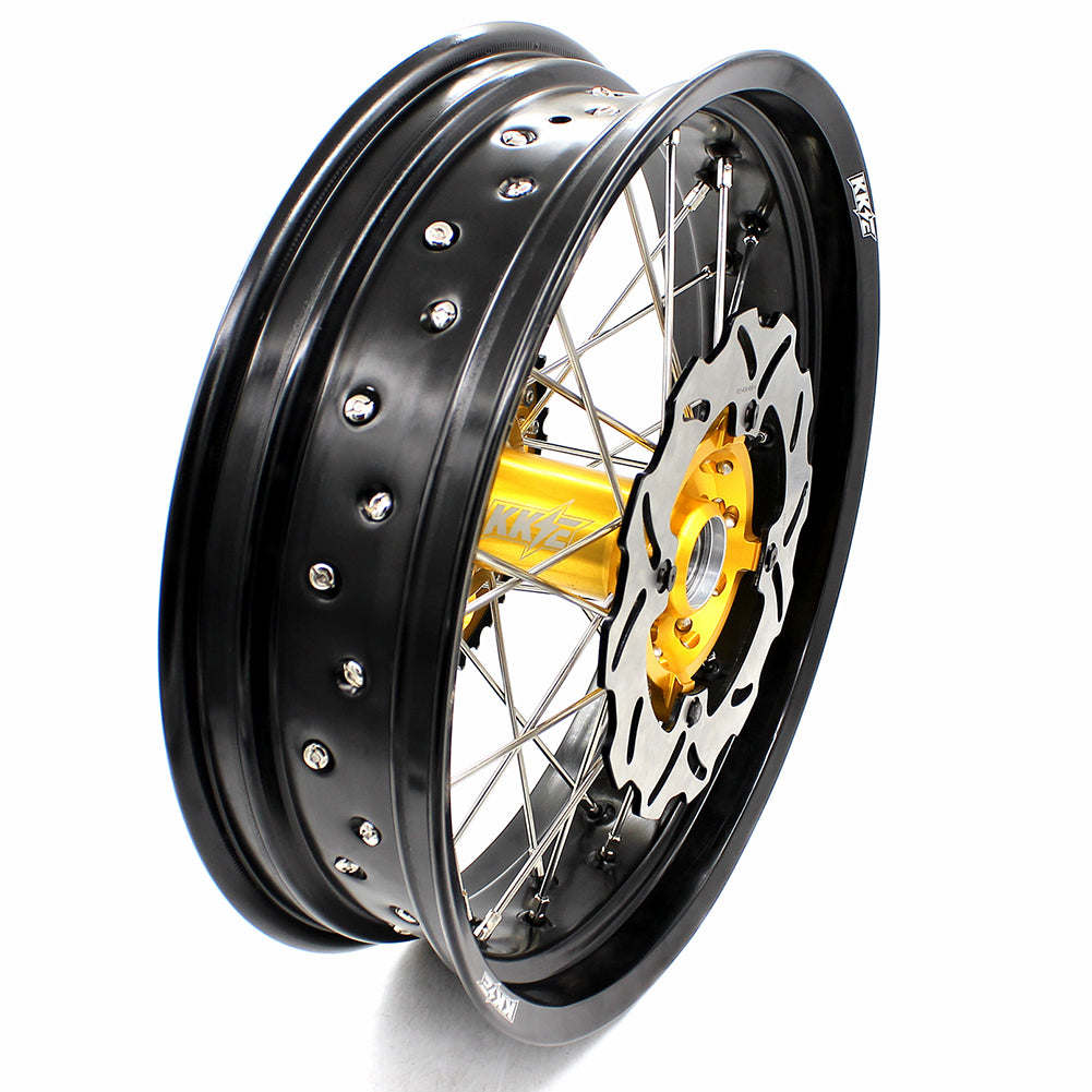 KKE 17Inch Supermoto Dirtbike Wheels For SUZUKI DRZ400SM 2005-2022