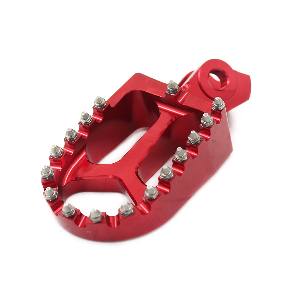 KKE RED GOLD BLACK CNC BILLET FOOT PEGS PEDALS FOR SUZUKI RMZ250 RMZ450 2010-2015 - KKE Racing