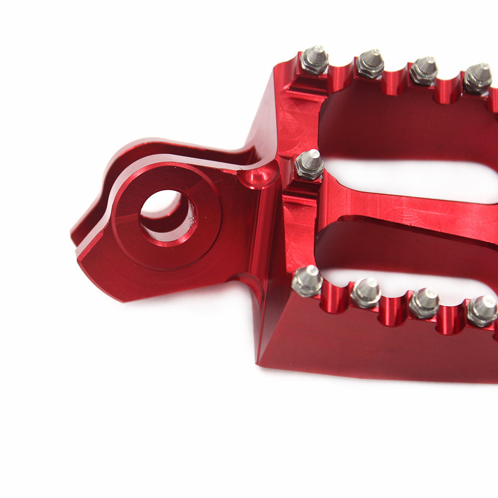 KKE RED GOLD BLACK CNC BILLET FOOT PEGS PEDALS FOR SUZUKI RMZ250 RMZ450 2010-2015 - KKE Racing