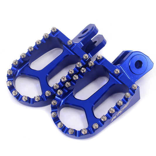 KKE Footpegs Billet Foot Rest For Segway X160 X260 Sur Ron Light Bee-X Electric Bike Blue