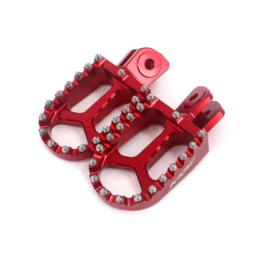 KKE Footpegs Billet Foot Rest For Segway X160 X260 Sur Ron Light Bee-X Electric Bike Red
