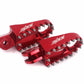 KKE Footpegs Billet Foot Rest For Segway X160 X260 Sur Ron Light Bee-X Electric Bike Red