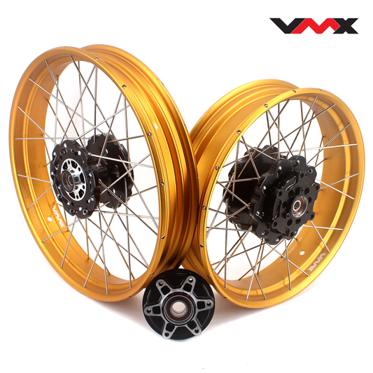 VMX 19inch / 17inch Spoked Tubeless Wheels Set For KTM390 Adventure 2020 2021 Gold Rim