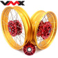 VMX-Racing 21/18 Tubeless Rims Fit Honda Africa Twin CRF1000L 2016-2020 Red Hub & Gold Rim