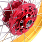 VMX-Racing 21/18 Tubeless Rims Fit Honda Africa Twin CRF1000L 2016-2020 Red Hub & Gold Rim