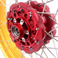 VMX-Racing 21/18 Tubeless Rims Fit Honda Africa Twin CRF1000L 2016-2020 Red Hub & Gold Rim