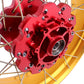 VMX-Racing 21/18 Tubeless Rims Fit Honda Africa Twin CRF1000L 2016-2020 Red Hub & Gold Rim