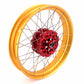 VMX-Racing 21/18 Tubeless Rims Fit Honda Africa Twin CRF1000L 2016-2020 Red Hub & Gold Rim