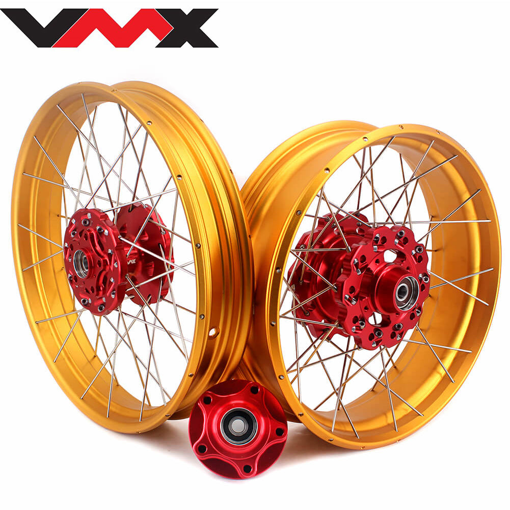 Pre Sale VMX 19 & 17 Tubeless Wheels Gold Rims Fit For Honda CB500X 2019-2021 Red&Gold