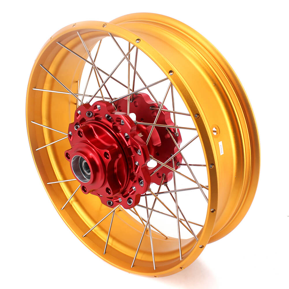 Pre Sale VMX 19 & 17 Tubeless Wheels Gold Rims Fit For Honda CB500X 2019-2021 Red&Gold