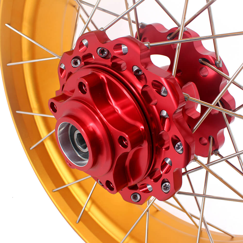Pre Sale VMX 19 & 17 Tubeless Wheels Gold Rims Fit For Honda CB500X 2019-2021 Red&Gold