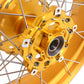 VMX 19 17 Inch CUSH Drive For BMW F750GS 2019-2023 Tubeless Alloy Spoke Wheels Gold Hub