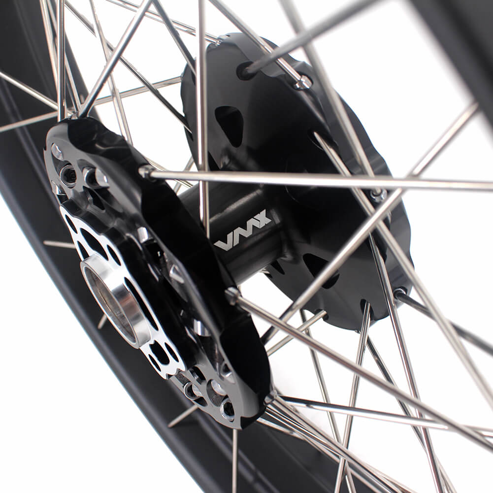 VMX 2.5*19 & 4.25*17 Tubeless Wheels Set Fit For Honda CB500X 2019-2021 Black Hub & Rim