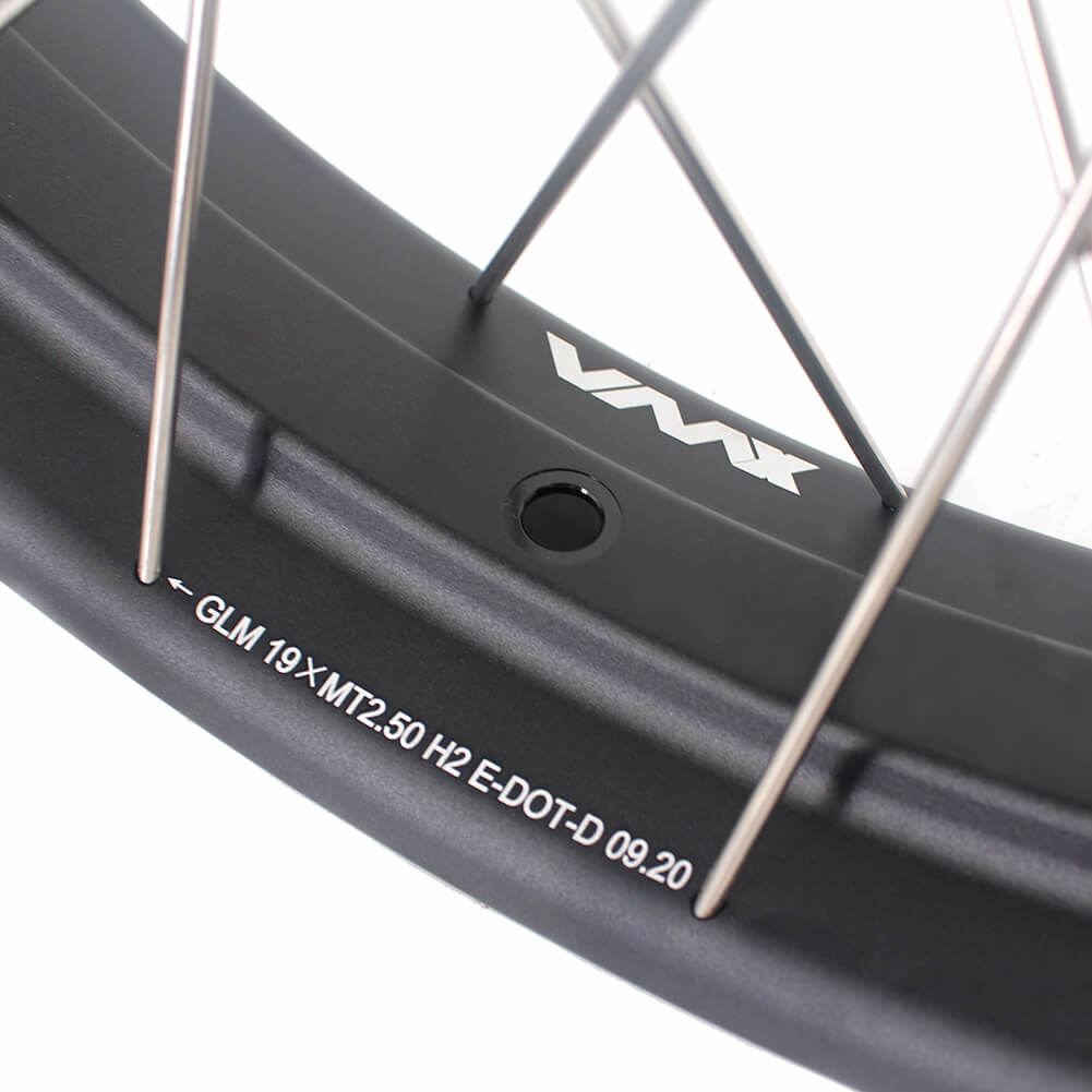 VMX 2.5*19 & 4.25*17 Tubeless Wheels Set Fit For Honda CB500X 2019-2021 Black Hub & Rim