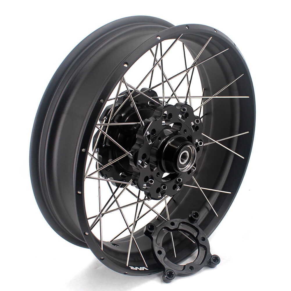 VMX 2.5*19 & 4.25*17 Tubeless Wheels Set Fit For Honda CB500X 2019-2021 Black Hub & Rim