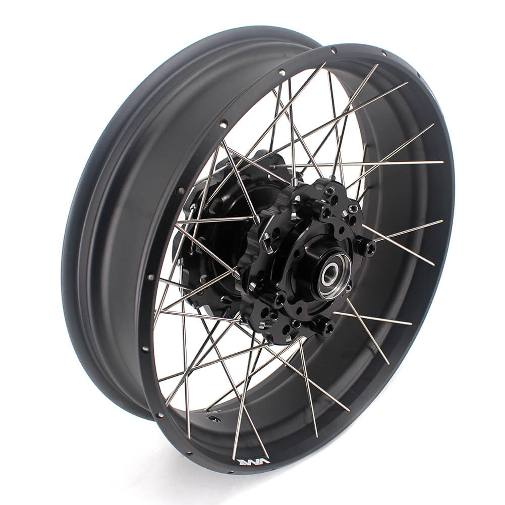 VMX 2.5*19 & 4.25*17 Tubeless Wheels Set Fit For Honda CB500X 2019-2021 Black Hub & Rim
