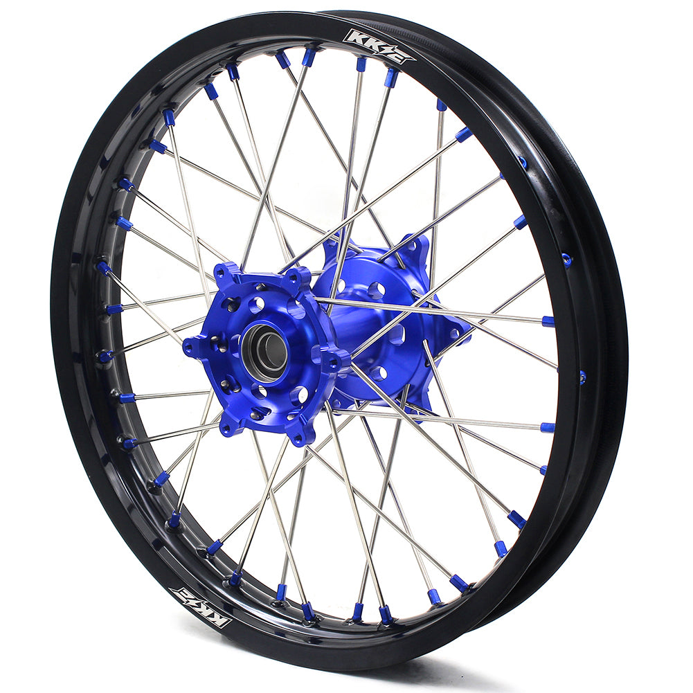 KKE 21 18 Rims for Yamaha WR250F 2001-2016 WR450F 2003-2015 Blue Nipple 250mm/245mm