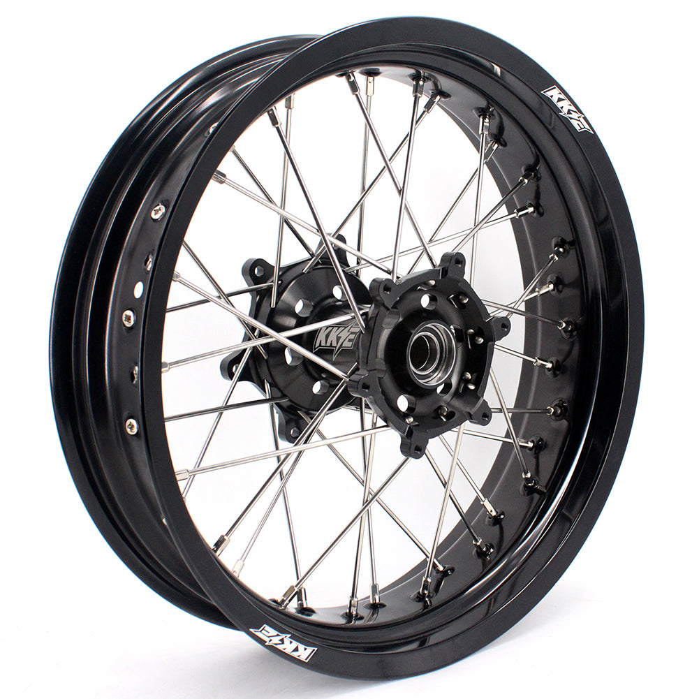 KKE 3.5 & 5.0 17 Inch Wheels for Yamaha WR250F 2001 WR450F 2003-2018 Black