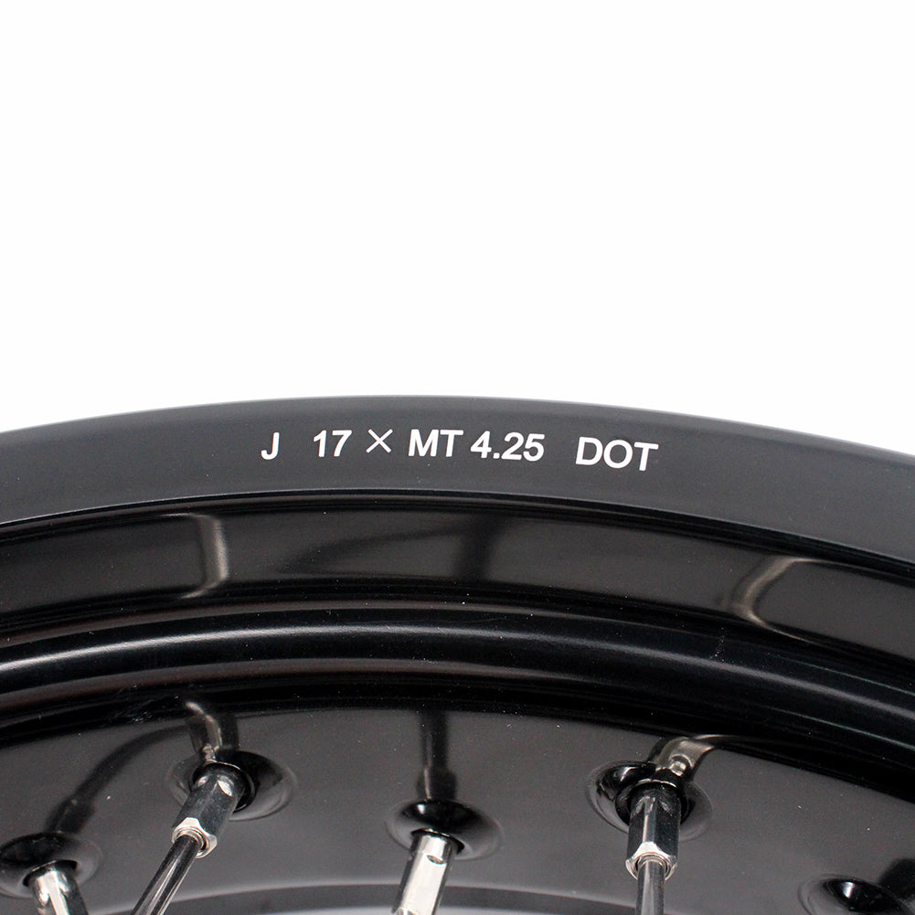 KKE 3.5 & 5.0 17 Inch Wheels for Yamaha WR250F 2001 WR450F 2003-2018 Black
