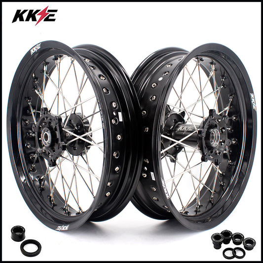 KKE 3.5 & 4.25 Wheels for Yamaha WR250F 2001 WR450F 2003-2018 Black