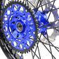 KKE 21"/19" Mx Dirtibke Wheels For YAMAHA YZ125 YZ250 1999-2016 YZ250F YZ450F 2003-2015 Black Spokes With Disc