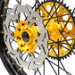 KKE 21"&19" Mx Diretibke Wheels For YAMAHA YZ125/250 1999-2016 YZ250F/450F 2003-2015 Black Spokes With Disc