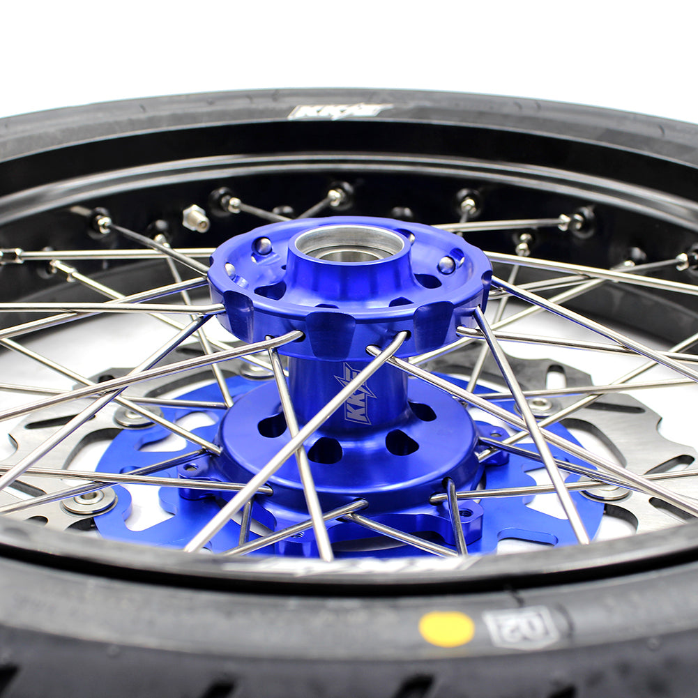 KKE 3.5/4.25*17inch Supermoto Wheels For YAMAHA YZ125 YZ250 YZ450FX YZ250F YZ450F WR450F Tires