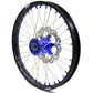 KKE 21"&19" Mx Dirtbike Casting Wheels For YAMAHA YZ125 YZ250 1999-2016 YZ250F YZ450F 2003-2015 Blue Nipples With Disc