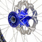 KKE 21"&19" Mx Dirtbike Casting Wheels For YAMAHA YZ125 YZ250 1999-2016 YZ250F YZ450F 2003-2015 Blue Nipples With Disc