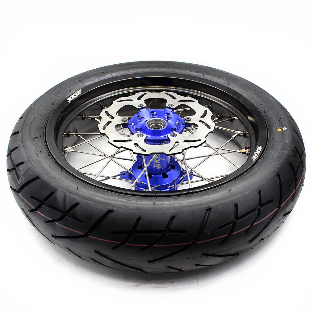 KKE 3.5/4.25*17inch Supermoto Wheels For YAMAHA YZ125 YZ250 YZ450FX YZ250F YZ450F WR450F Tires