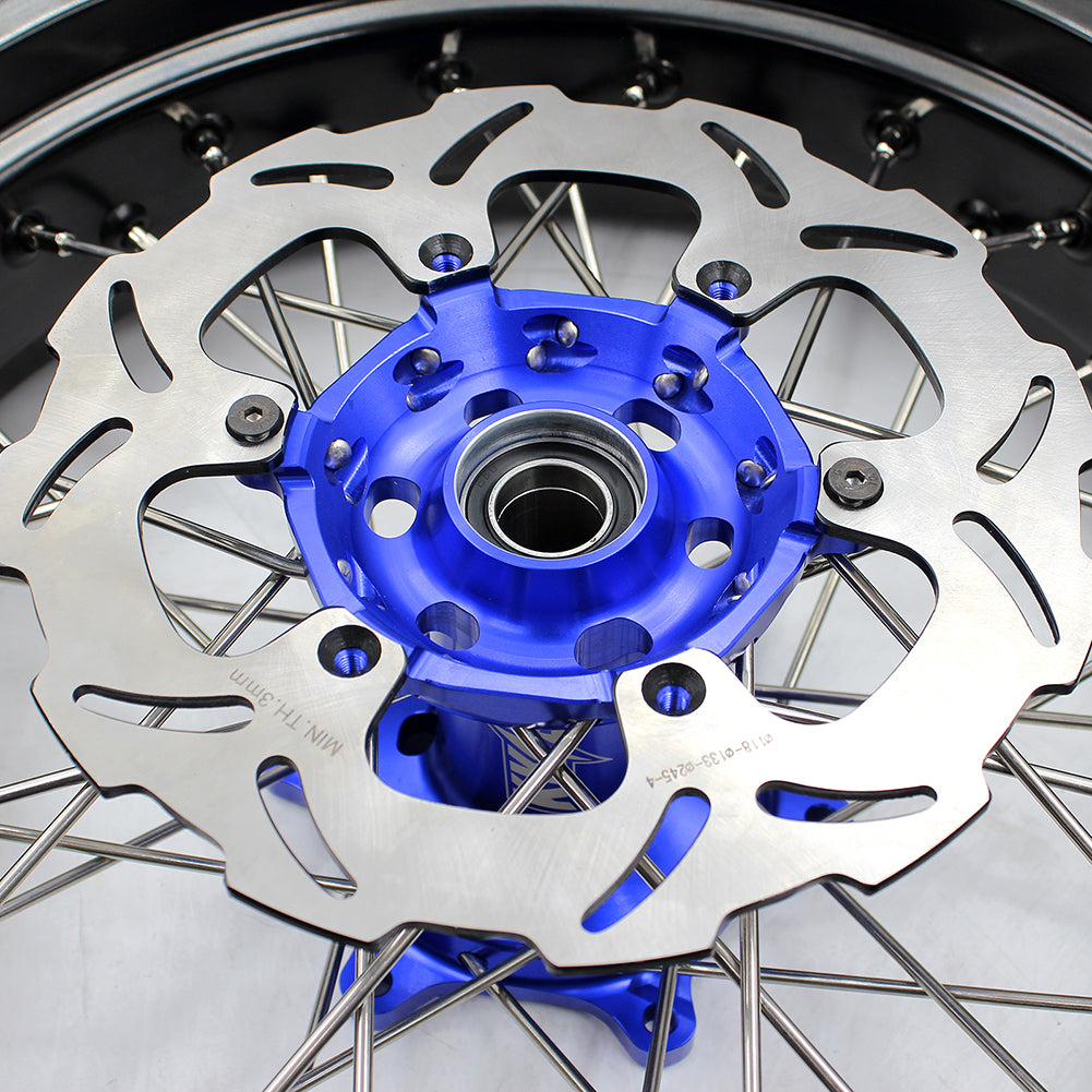 KKE 3.5/4.25*17inch Supermoto Wheels For YAMAHA YZ125 YZ250 YZ450FX YZ250F YZ450F WR450F Tires