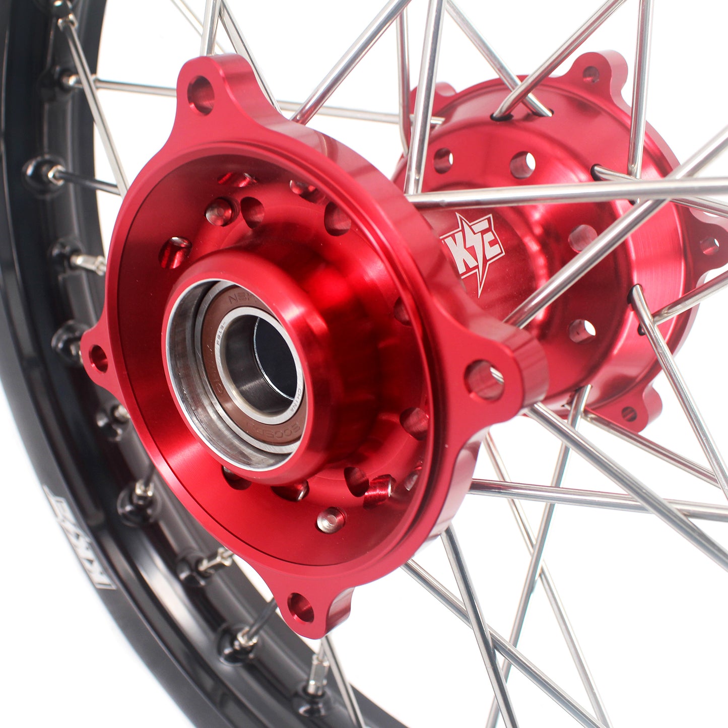 KKE 17"*1.4/14"*1.6 Small Kid's Wheels For KTM SX 85 GAS GAS MC85 2021-2024 Red Hub