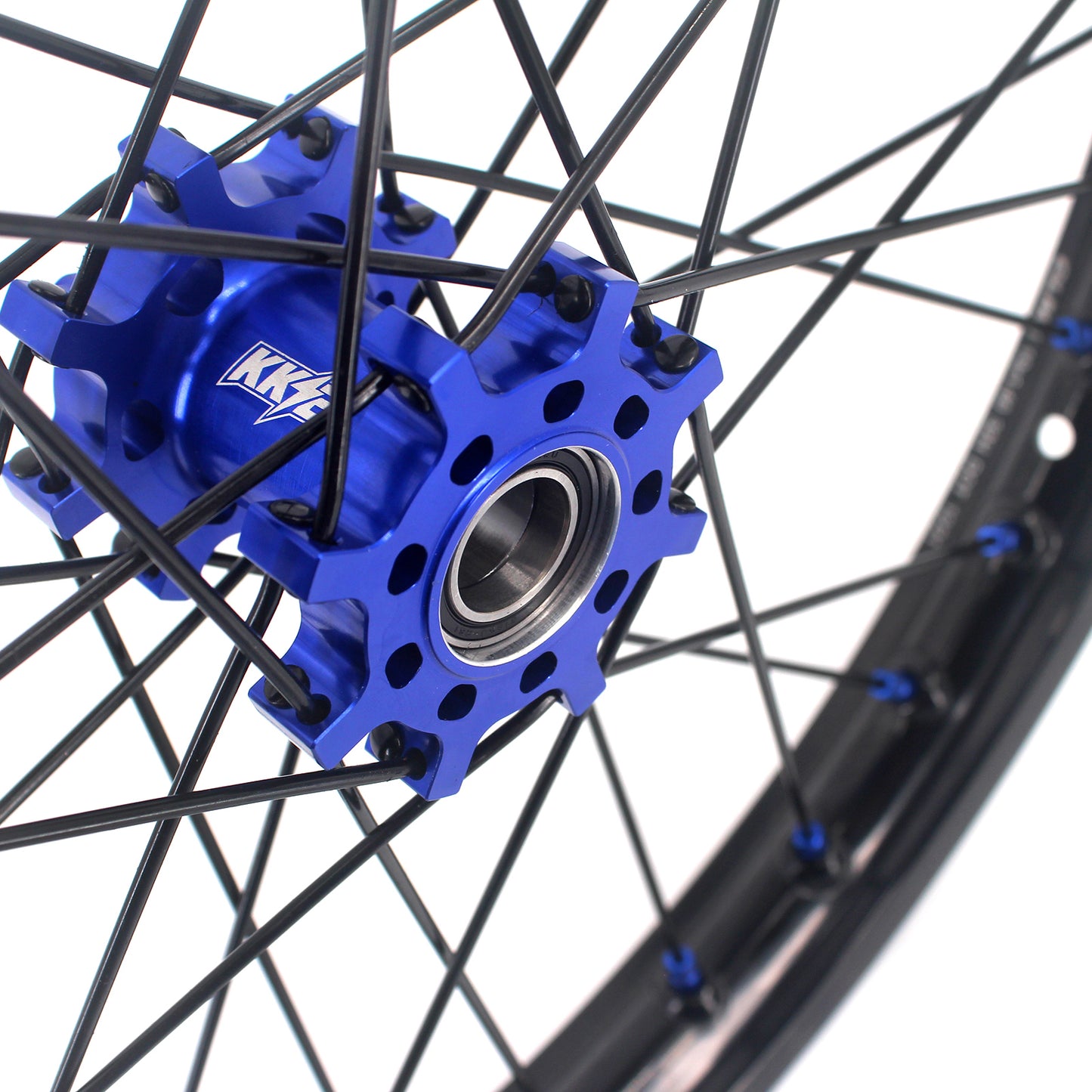 KKE Factory Stock KKE 1.6*19" & 1.85*16" Electric Dirtbike Wheels Rim For Sur Ron Light Bee-X 2019-2024 Blue Nipples