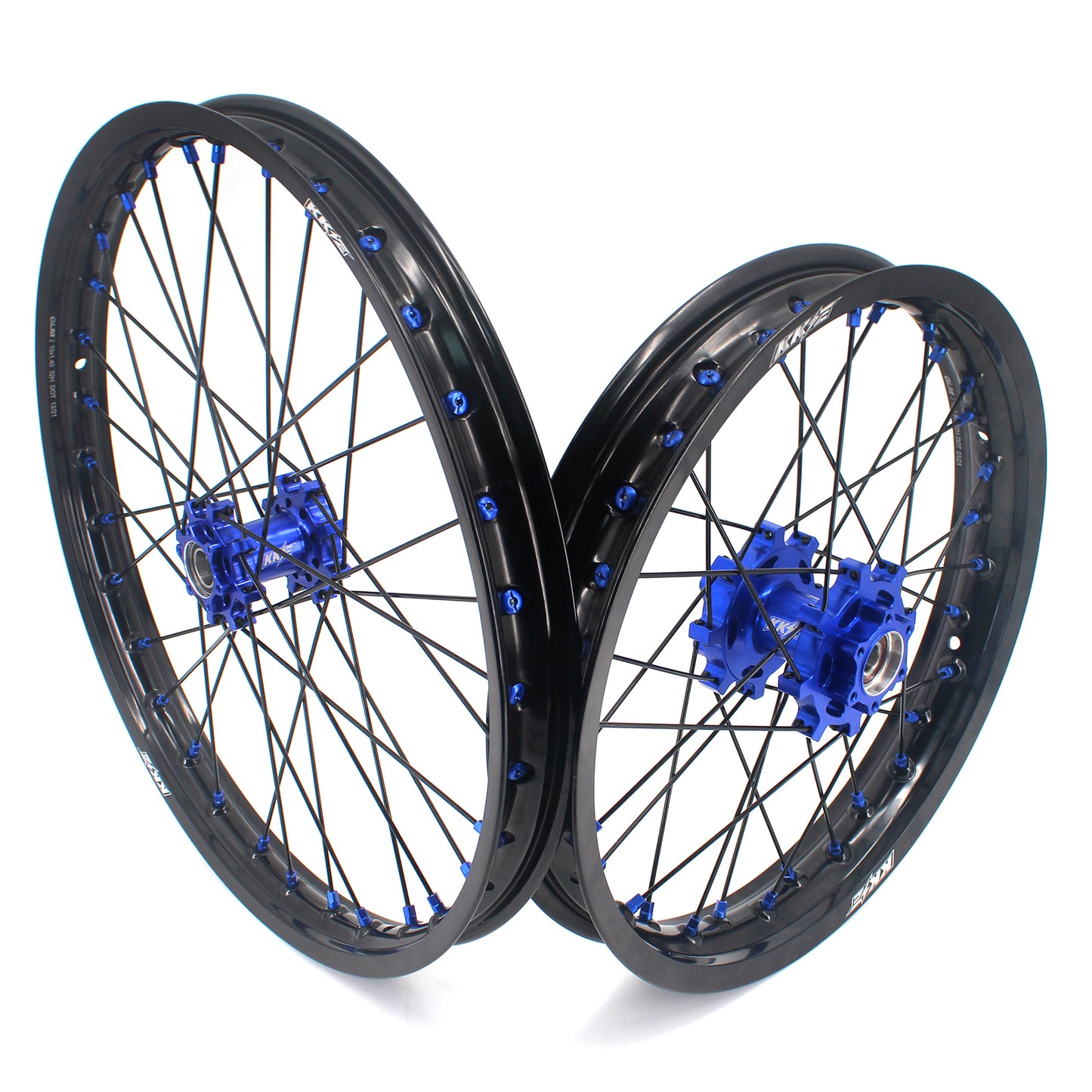 KKE Factory Stock KKE 1.6*19" & 1.85*16" Electric Dirtbike Wheels Rim For Sur Ron Light Bee-X 2019-2024 Blue Nipples