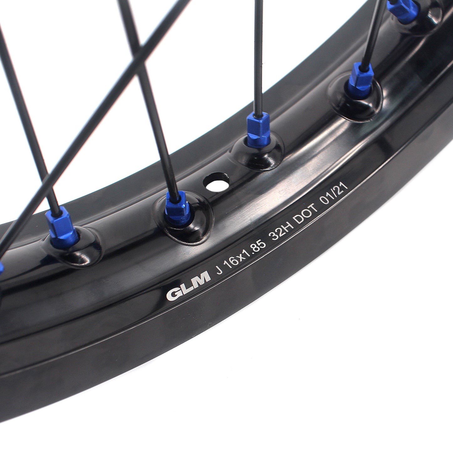 KKE Factory Stock KKE 1.6*19" & 1.85*16" Electric Dirtbike Wheels Rim For Sur Ron Light Bee-X 2019-2024 Blue Nipples